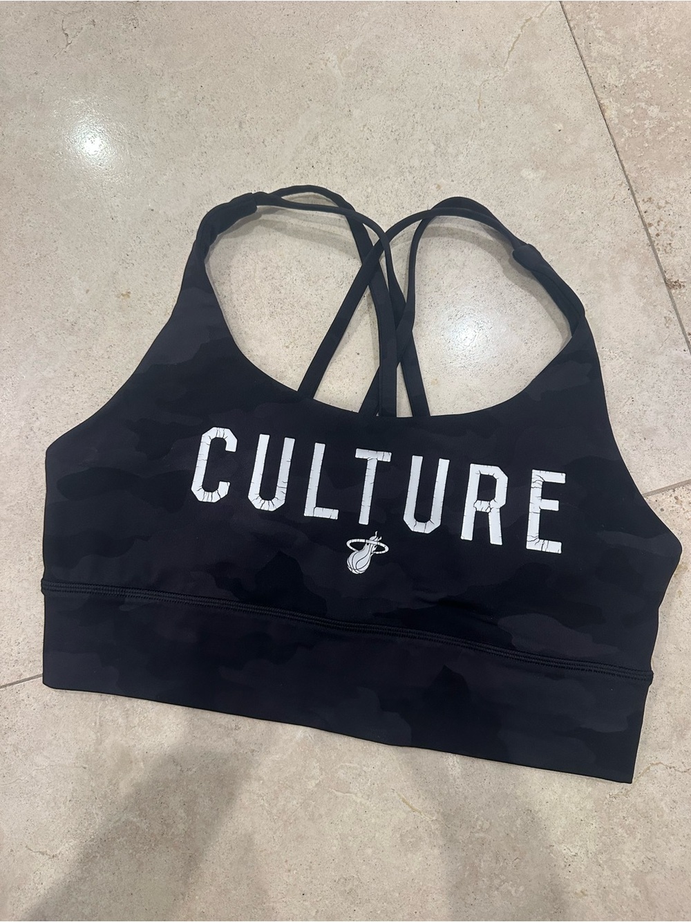 Lululemon Miami Heat Sports Bra Camo